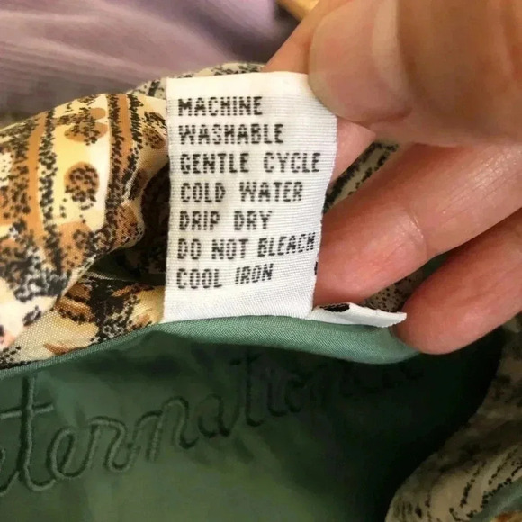 Vtg Fuda Sport International Nautical Green Silk Sweat Suit XL - Picture 14 of 14